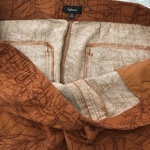 2/40$  NWT Reitmans linen blend shorts bermudas size 20 plus size elastic waist - Picture 6 of 11